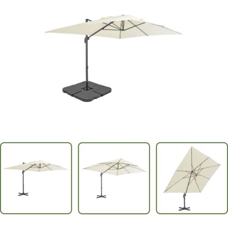 vidaXL Base portatile -  Ombrellone da Giardino con Base Portatile Sabbia