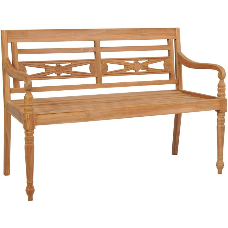 Batavia Bench 120 cm Teak - VIDAXL