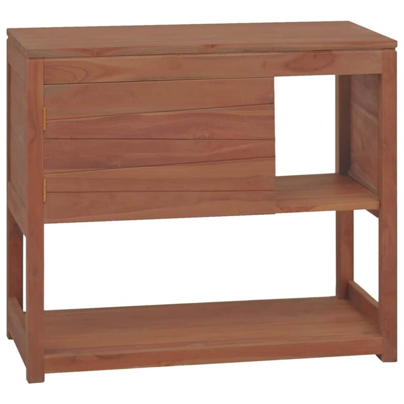 Vidaxl - Bathroom Cabinet 85x40x75 cm Solid Wood Teak Brown