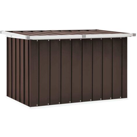 vidaXL Baule da Giardino Marrone 109x67x65 cm