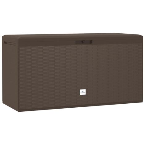 vidaXL Baule da Giardino Marrone 114x47x60 cm