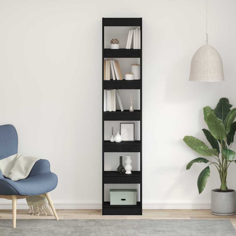 Vidaxl - Bücherregal Schwarze Eiche 40 X 30 X 198 Cm Holzwerkstoff