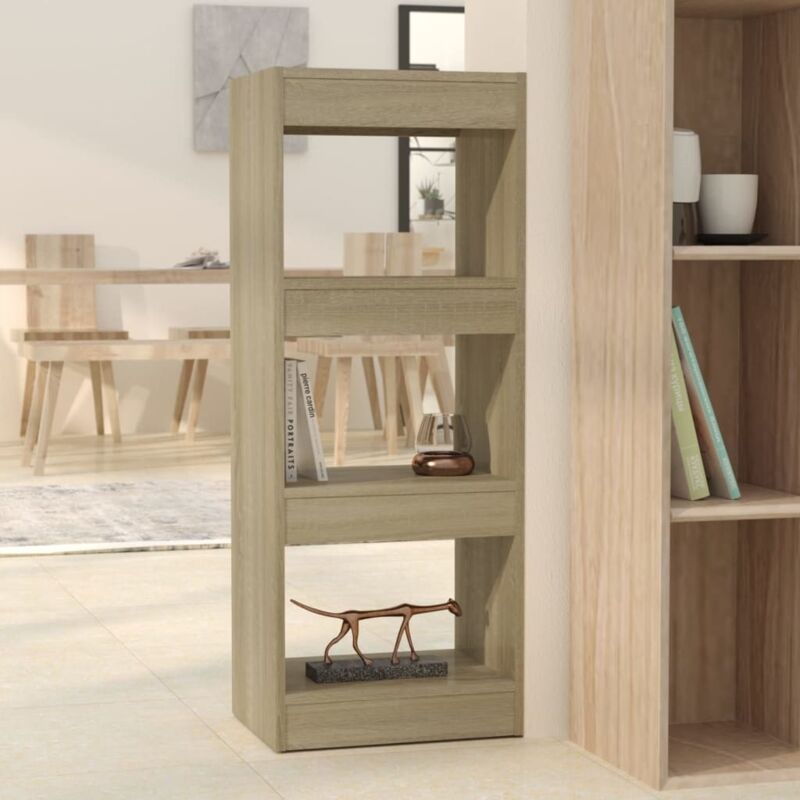 Bücherregal/raumteiler Sonoma-eiche 40x30x103 Cm Holzwerkstoff Vidaxl