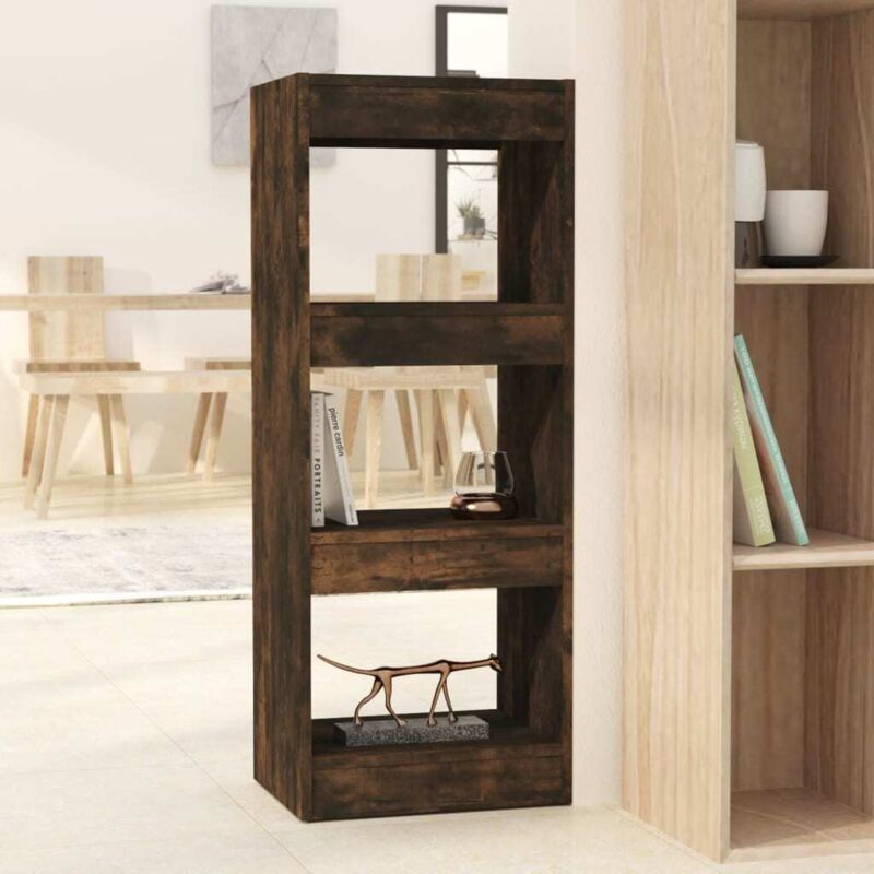 Bücherregal/raumteiler Räuchereiche 40x30x103 Cm Holzwerkstoff Vidaxl