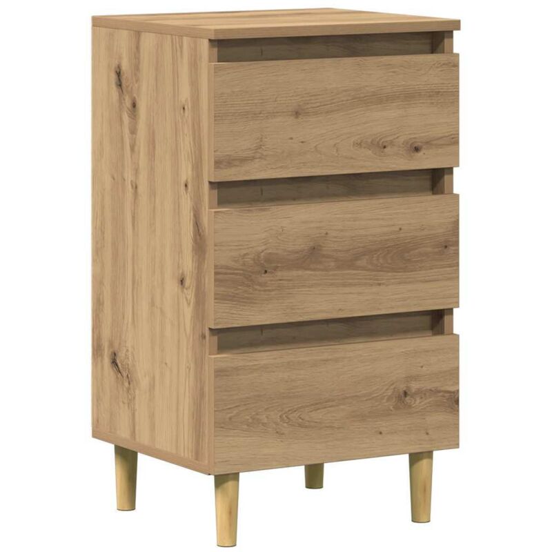 Bedside Cabinet Artisan Oak 40x35x69 Cm Engineered Wood Vidaxl