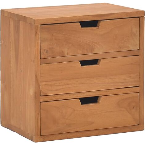 vidaXL Bedside Cabinet 40x30x40 cm Solid Teak Wood - Brown