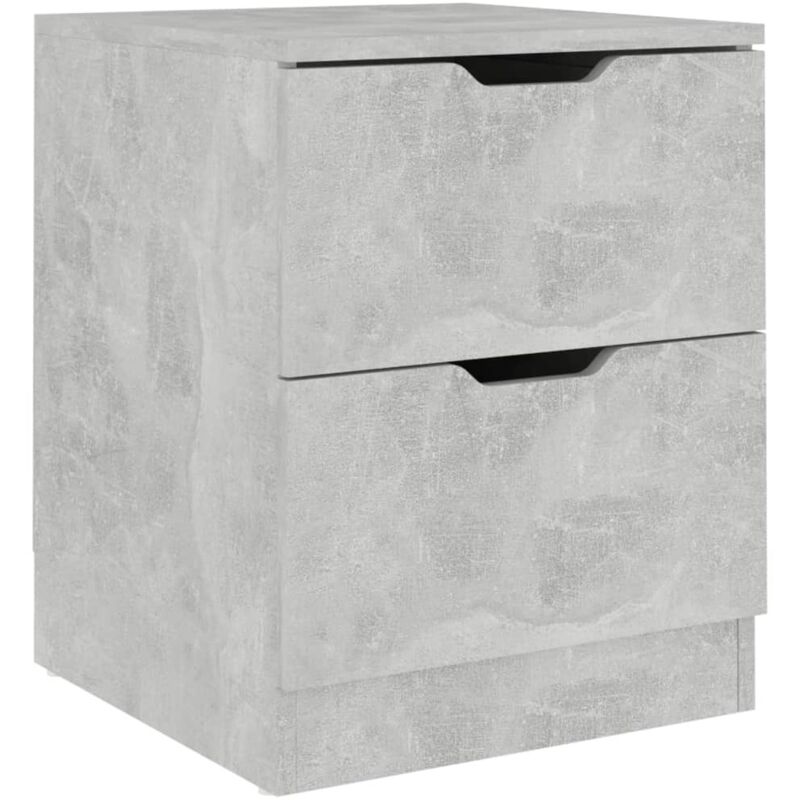 Vidaxl - Bedside Cabinet Concrete Grey 40x40x50 Cm Engineered Wood