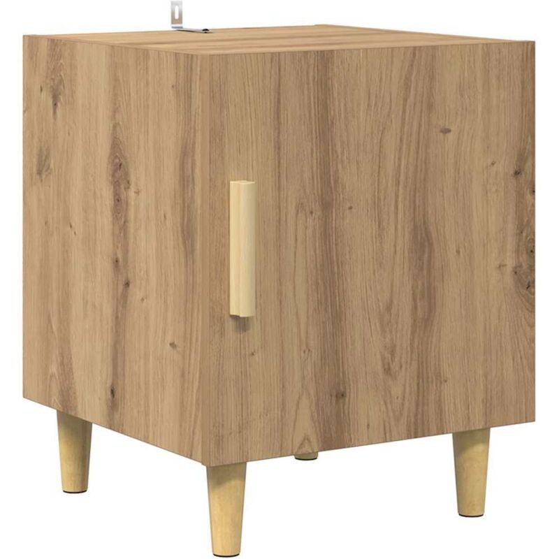 Bedside Cabinet Artisan Oak 40 X 40 X 50 Cm Engineered Wood Vidaxl