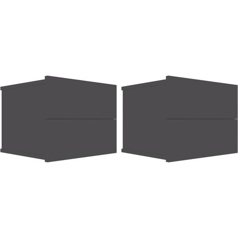 main image of "vidaXL 1/2x Bedside Cabinets 40x30x30 cm Chipboard Nightstands Sideboards Bedroom Drawer End Table Lowboards Home Furniture Multi Colours"