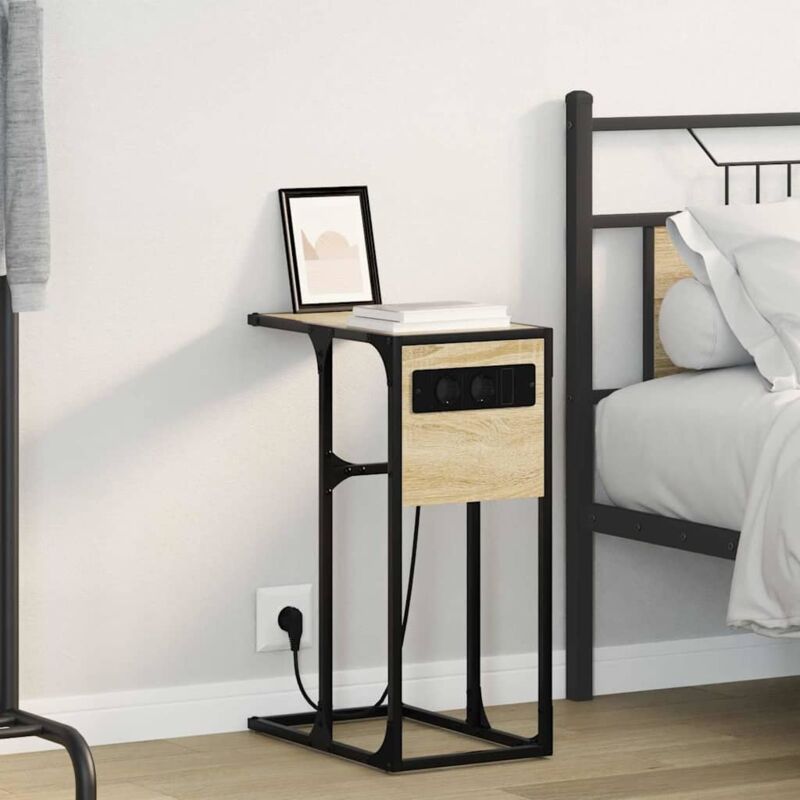 Vidaxl - Bedside Table Sonoma Oak 41.5 X 26 X 60.5 Cm Engineered Wood