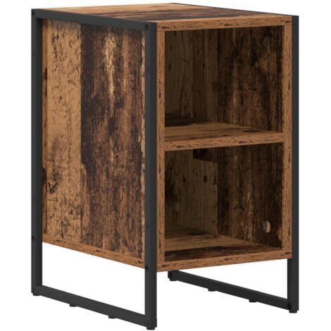 vidaXL  Bedside Table  Old Wood 39.5 x 30 x 50 cm Engineered Wood