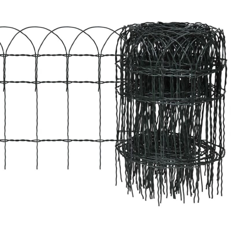 Beetzaun Pulverbeschichtetes Eisen 10x0, 4 M Vidaxl