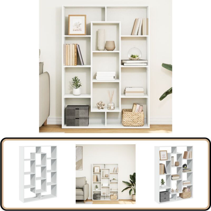 Vidaxl - Bibliothèque blanc 102x29x143 cm bois d'ingénierie