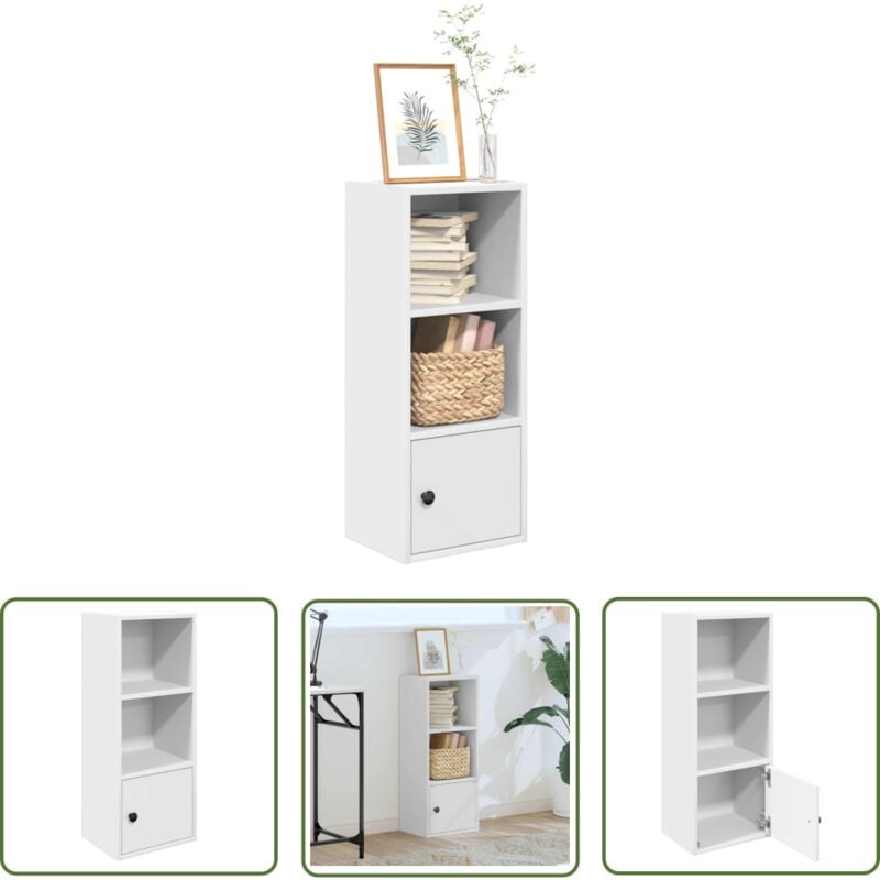 The Living Store - vidaXL Bibliothèque blanc 31x24x77 cm bois d'ingénierie