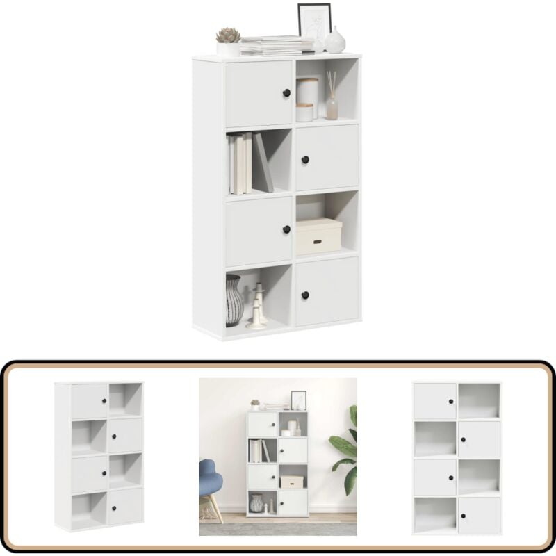 Vidaxl - Bibliothèque blanc 60x24x101,5 cm bois d'ingénierie