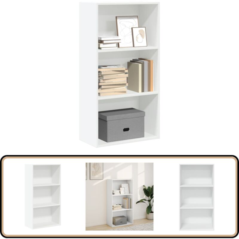 Vidaxl - Bibliothèque blanc 60x30x114 cm bois d'ingénierie