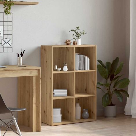 vidaXL Bibliothèque Buffet Bois Ingénierie Chêne 66x30x98 cm