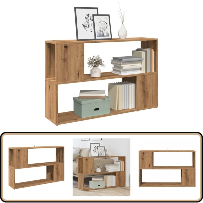 Vidaxl - Bibliothèque chêne artisanal 100x24x63 cm bois d'ingénierie