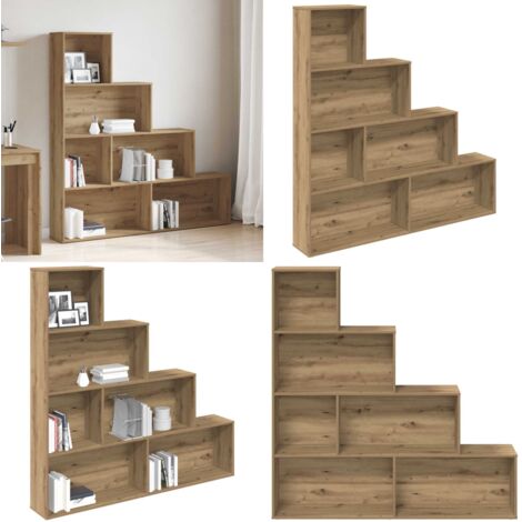 vidaXL Bibliothèque chêne artisanal 157x24x160 cm bois d'ingénierie