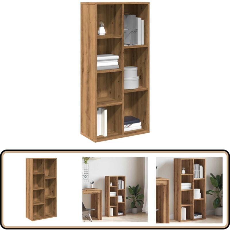Vidaxl - Bibliothèque chêne artisanal 50x25x104 cm
