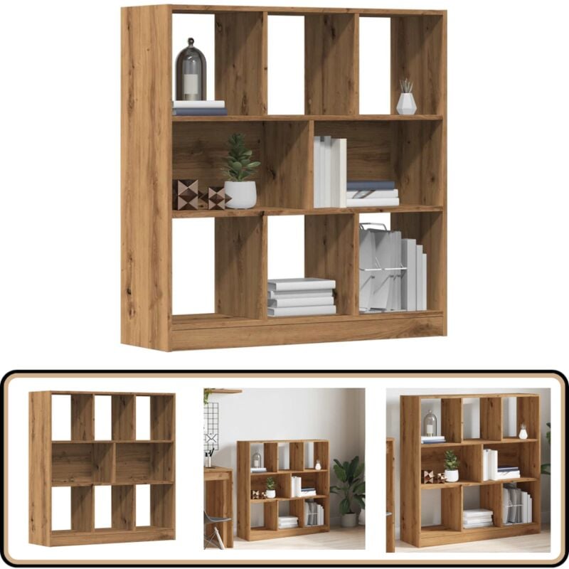 Vidaxl - Bibliothèque chêne artisanal 97,5x29,5x100 cm bois d'ingénierie