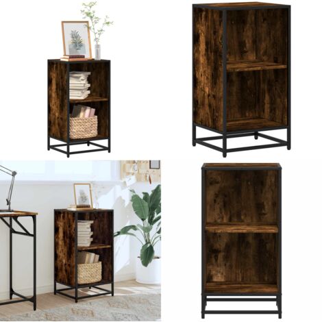 vidaXL Bibliothèque chêne fumé 40x35x76 cm bois d'ingénierie