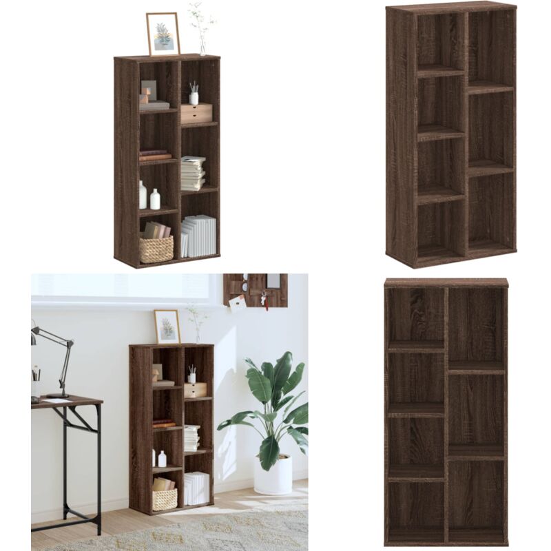 Vidaxl - Bibliothèque chêne marron 50x25x105 cm bois d'ingénierie