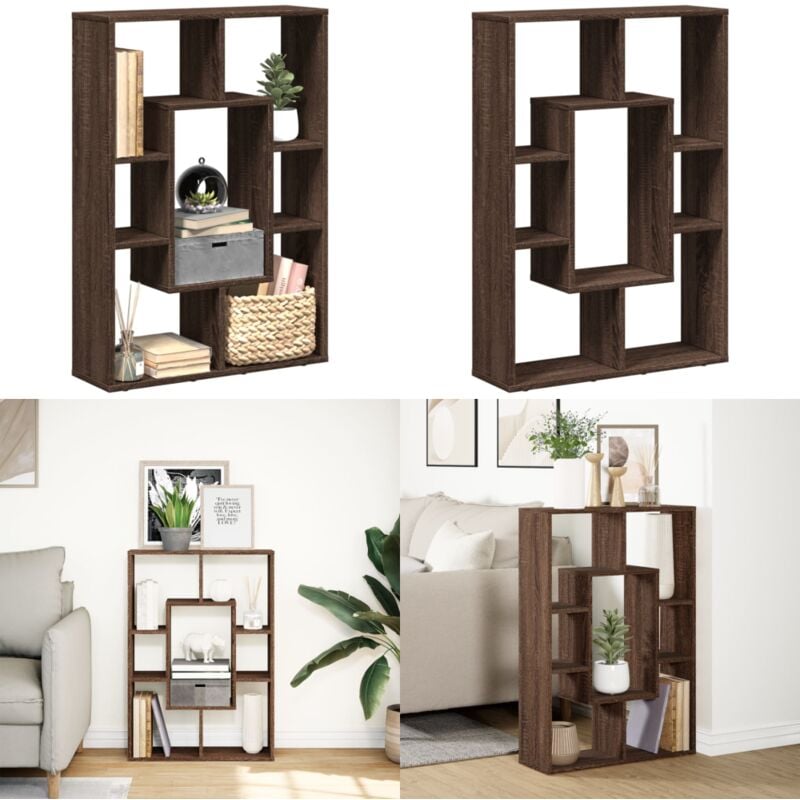 Vidaxl - Bibliothèque chêne marron 63x20x90 cm bois d'ingénierie