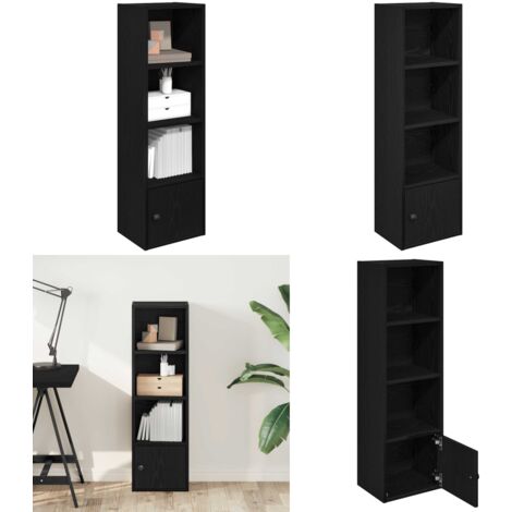 vidaXL Bibliothèque chêne noir 31x24x102 cm bois d'ingénierie