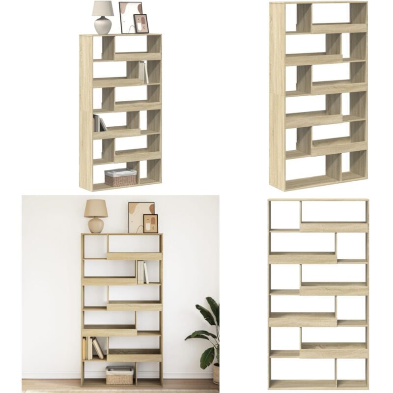 Vidaxl - Bibliothèque chêne sonoma 100x33x187,5 cm bois d'ingénierie