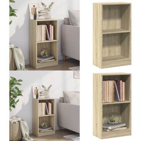 vidaXL Bibliothèque Chêne sonoma 40x24x75 cm Bois d'ingénierie