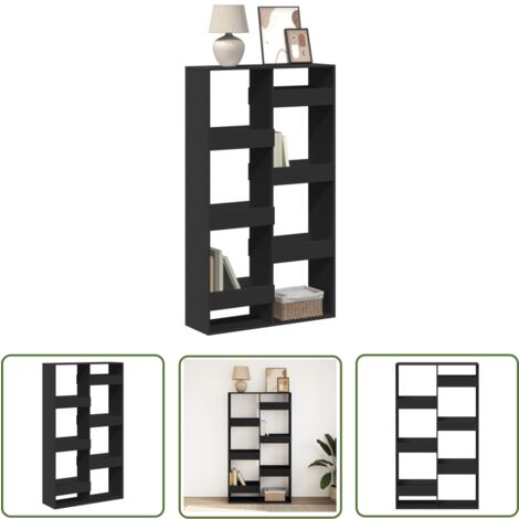 vidaXL Bibliothèque noir 100x33x175 cm bois d'ingénierie