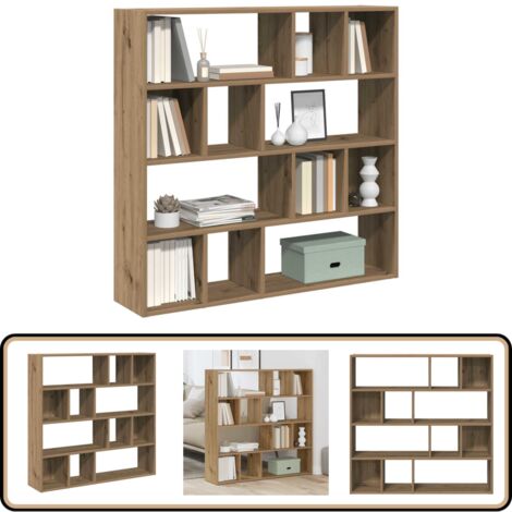 vidaXL Bibliothèque/Séparateur de pièce chêne artisanal 105x24x102 cm