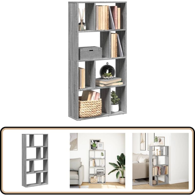 Vidaxl - Bibliothèque sonoma gris 60x20x120 cm bois d'ingénierie
