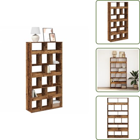 vidaXL Bibliothèque vieux bois 100x33x187,5 cm bois d'ingénierie