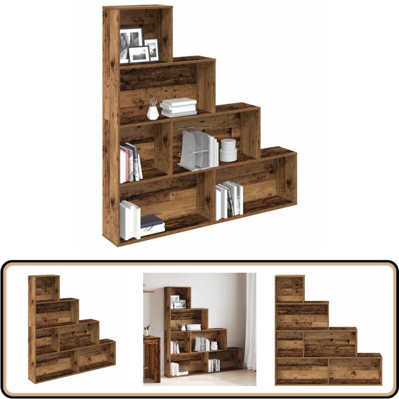 Vidaxl - Bibliothèque vieux bois 157x24x160 cm bois d'ingénierie