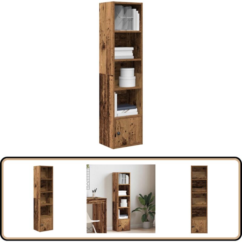 Vidaxl - Bibliothèque vieux bois 31x24x127 cm bois d'ingénierie