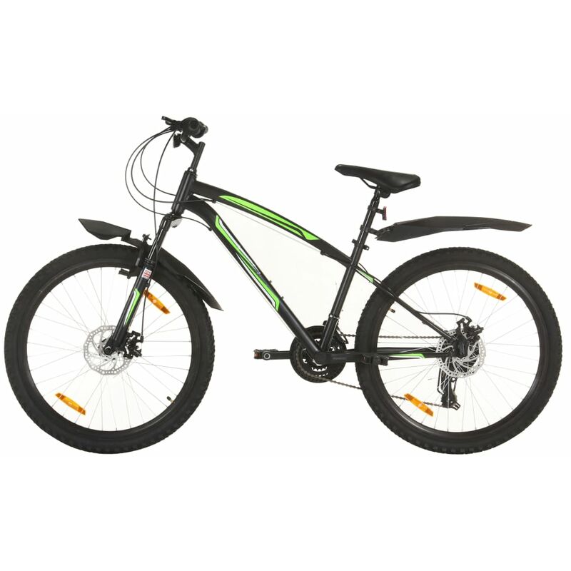 

Bicicleta montaña 21 velocidades 26 pulgadas rueda 36 cm negro - Negro - Vidaxl