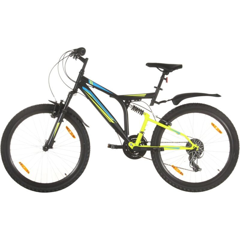 

vidaXL Bicicleta montaña 21 velocidades 26 pulgadas rueda 49 cm negro - Negro