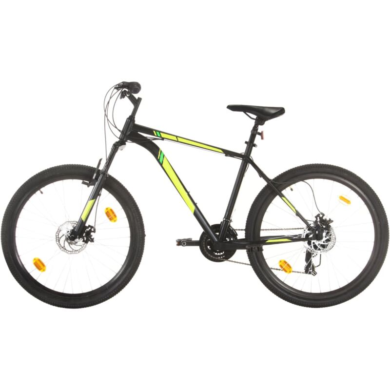 

Bicicleta montaña 21 velocidades 27,5 pulgadas rueda 50cm negro - Negro - Vidaxl