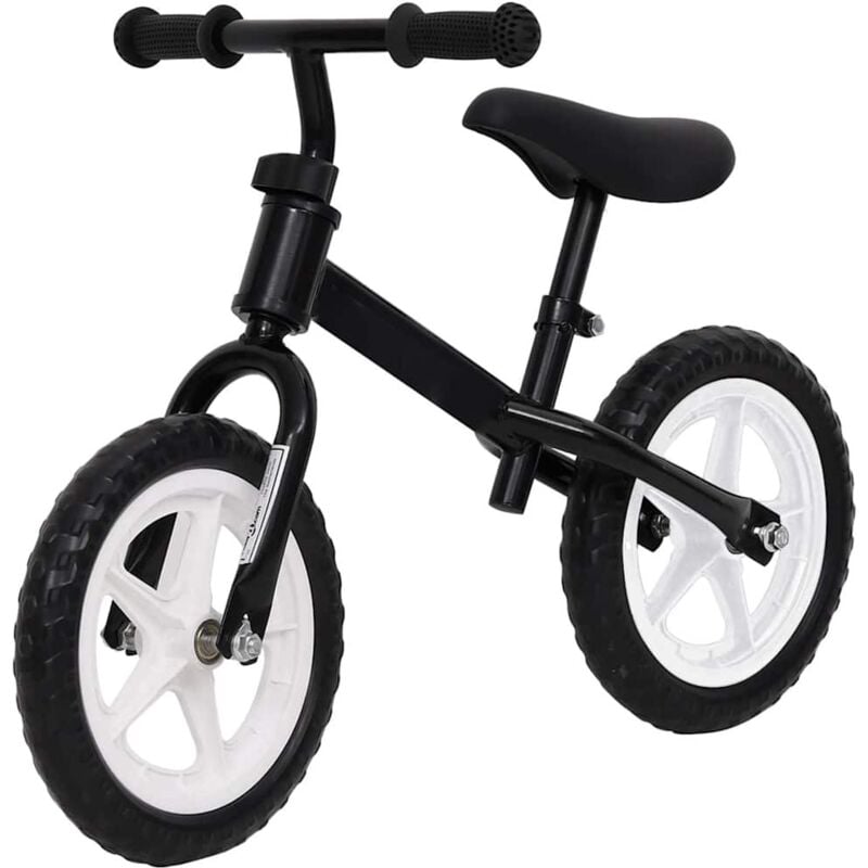 

vidaXL Bicicleta sin pedales 10 pulgadas negra - Negro