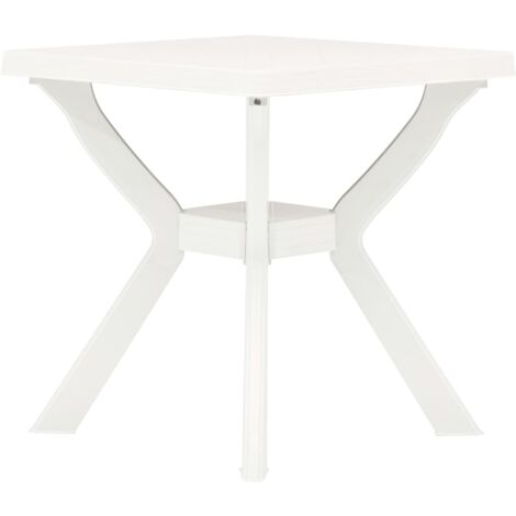 vidaXL Bistro Table 70x70x72 cm Plastic White - White