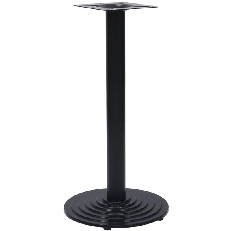 Bistro Table Leg Black Ø43x72 cm Cast Iron Vidaxl