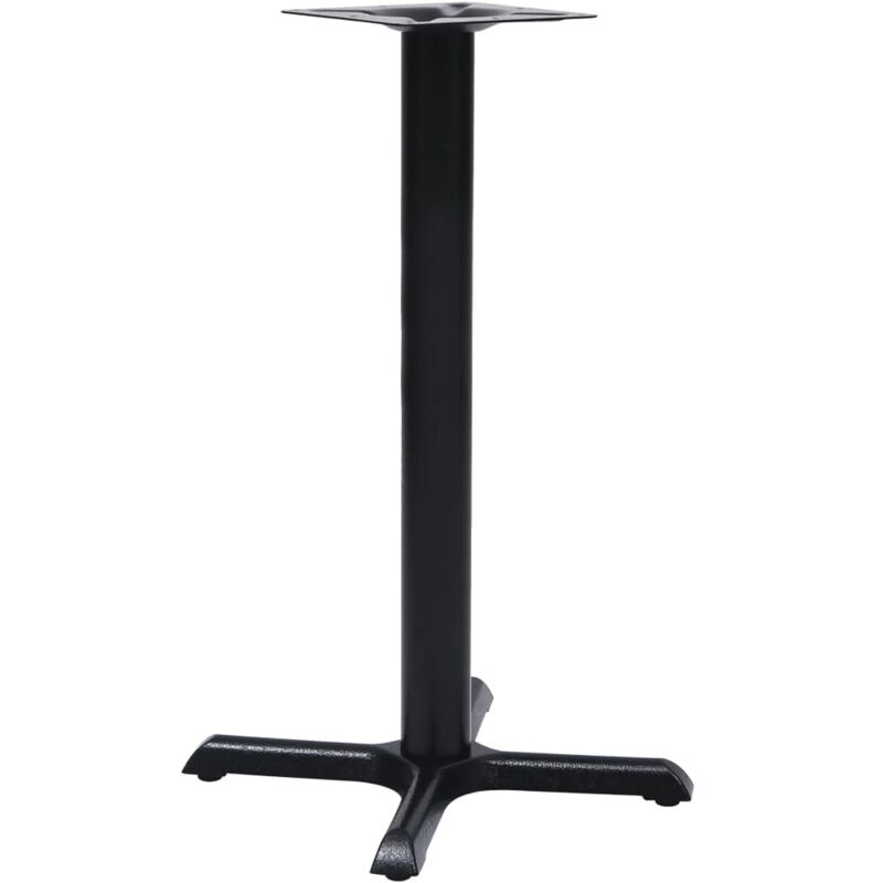 Bistro Table Leg Black 56x56x72 cm Cast Iron vidaXL