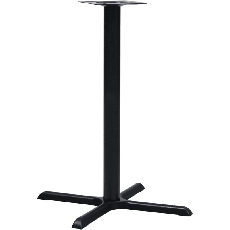 Bistro Table Leg Black 76x76x107 cm Cast Iron Vidaxl