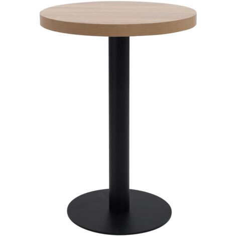 vidaXL Bistro Table Light Brown 60 cm MDF
