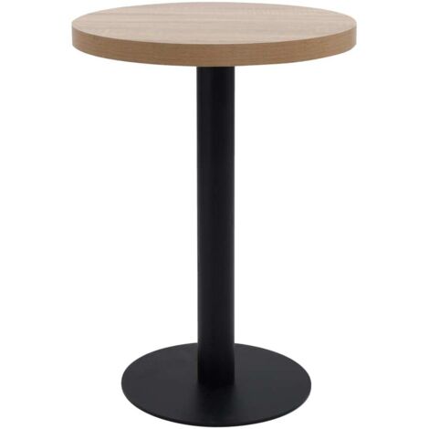 vidaXL Bistro Table Light Brown 60 cm MDF