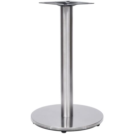 vidaXL Bistrotisch-Gestell Silbern Ø45x72 cm Edelstahl