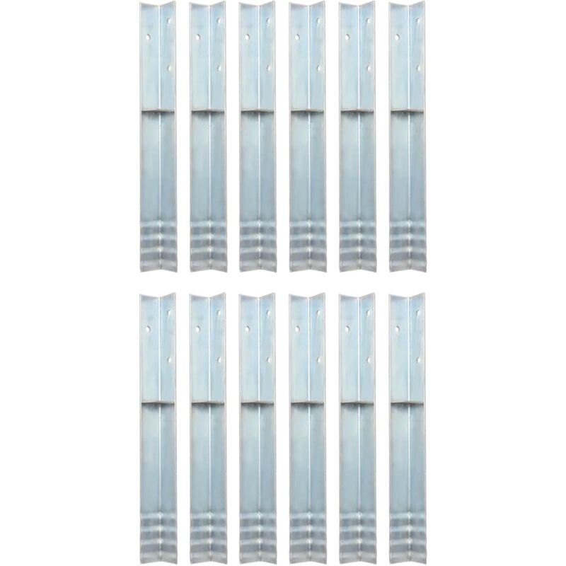 Vidaxl - Bodenanker L-form Für Spielturm 12 Stk. Stahl 5 X 5 X 50 Cm