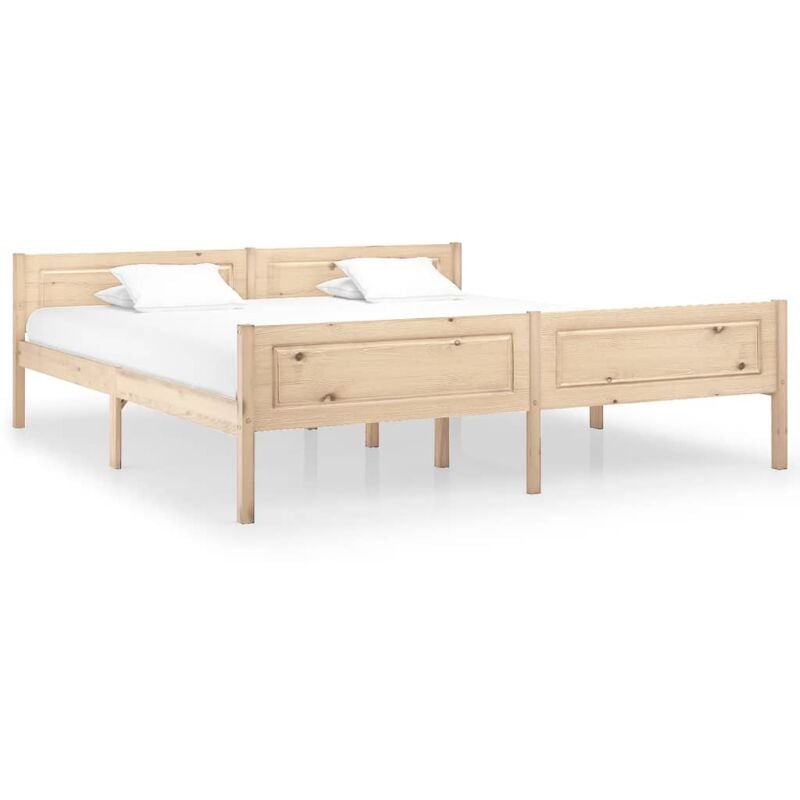 Vidaxl - Cadre de lit Bois de pin massif 180x200 cm